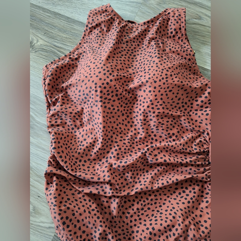 New Kona Sol bathing suit‎ swimsuit size 17 polka dots one piece plus size - Picture 2 of 5